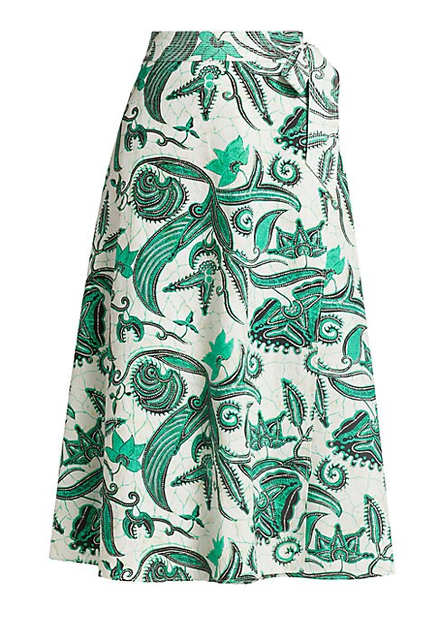 Paisley Charm Wrap Skirt
