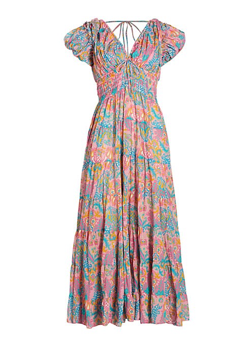 Vibrant Paisley Maxi Dress