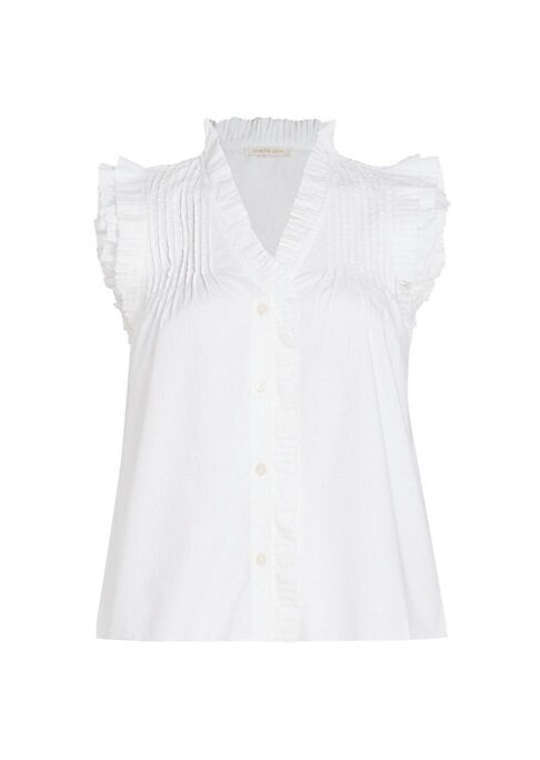 Ruffled Cotton Blouse