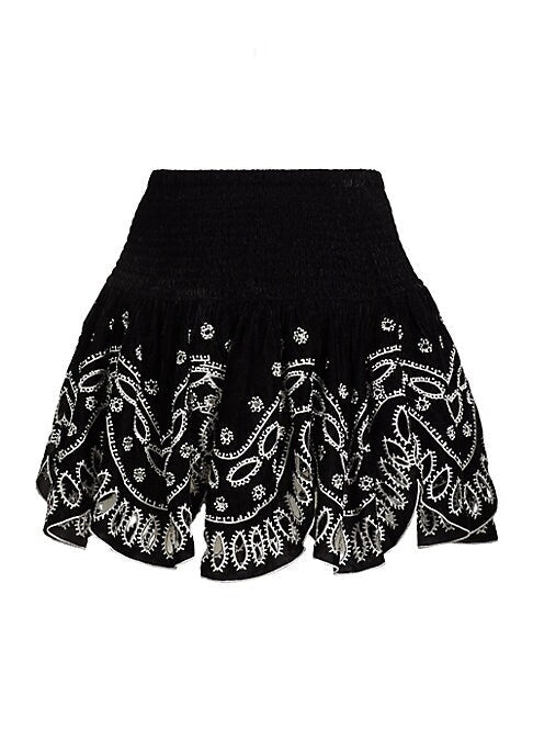 Velvet Elegance Mini Skirt