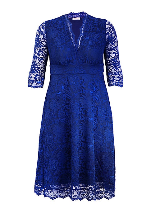 Elegant Lace Midi Dress