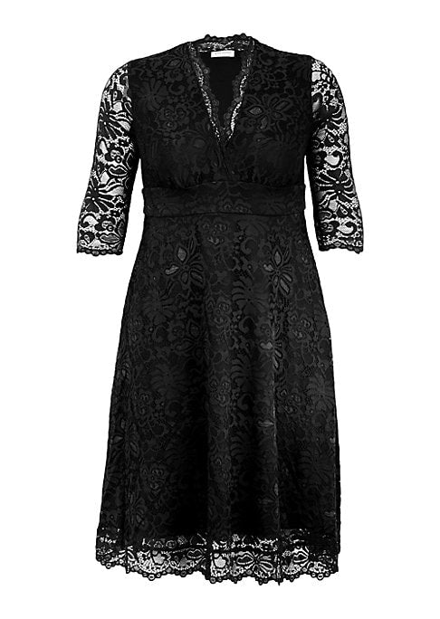 Scalloped Elegance Dress