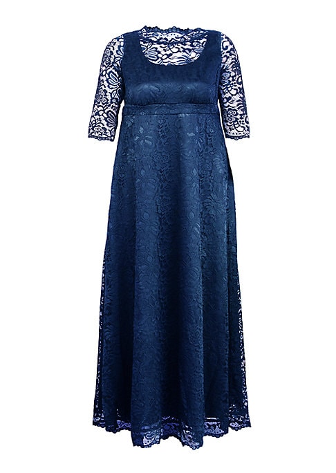 Lace Illusion Gown