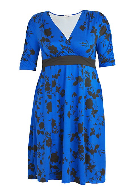 Chic A-Line Floral Dress