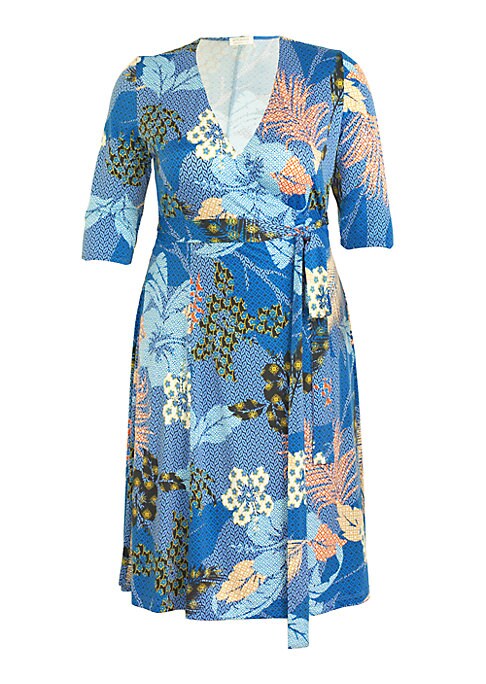 Chic Floral Wrap Dress