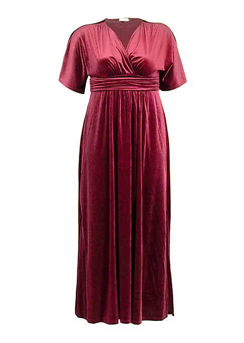 Elegant Velvet Evening Gown