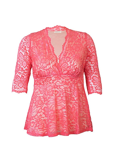 Lace V-Neck Elegance