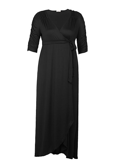 Elegant Wrap Maxi Dress