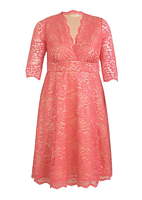 Chic Scalloped Lace Midi