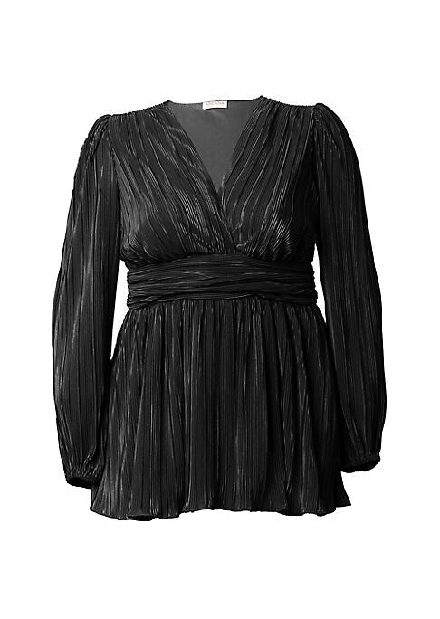 Shimmering Surplice Top