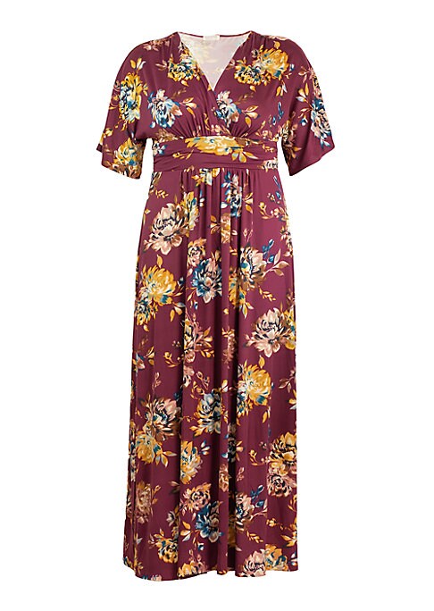 Floral A-Line Maxi Dress