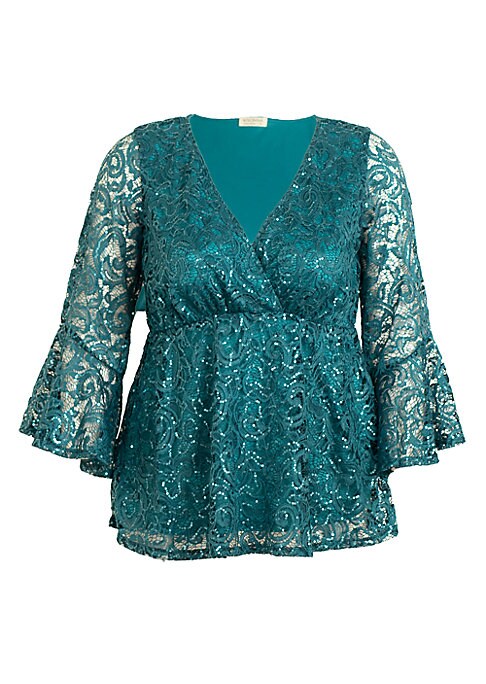 Glam Lace Bell Top