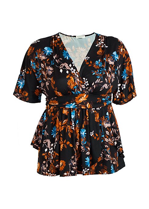 Floral Ruffle Top