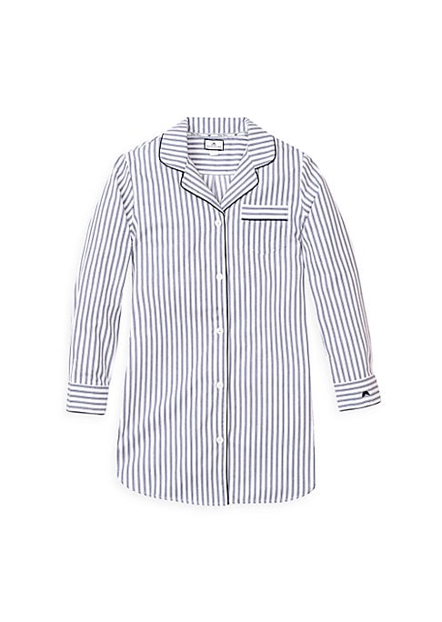 Striped Cotton Sleep Shirt