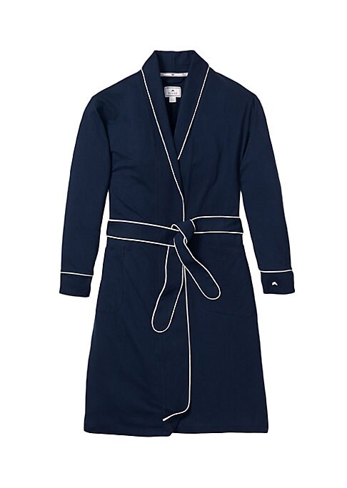 Cozy Contrast Cotton Robe