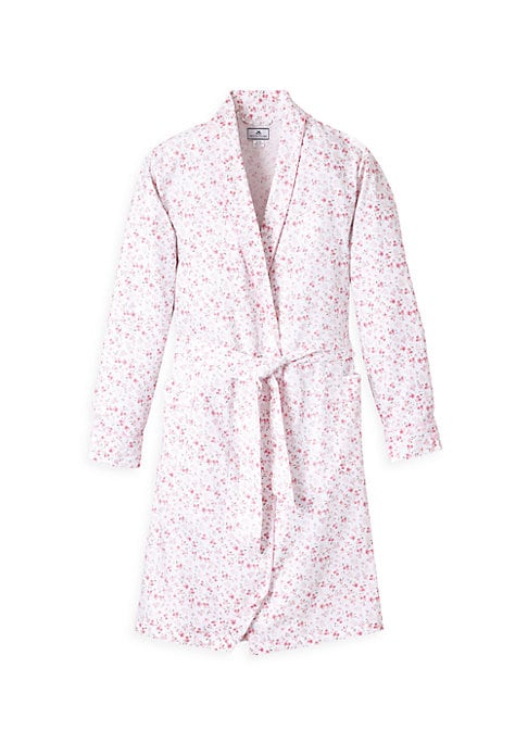 Floral Cotton Wrap Robe