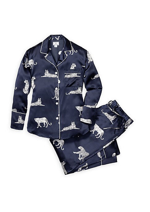 Silk Panther Pajama Set