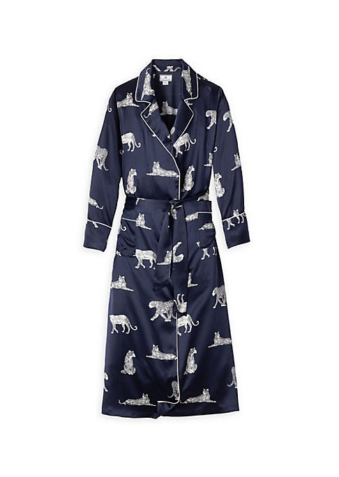 Panther Print Silk Wrap