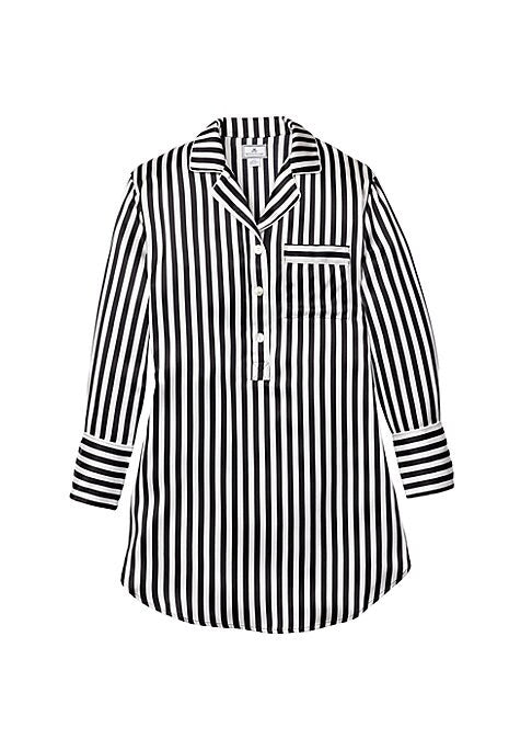 Striped Silk Sleep Shirt