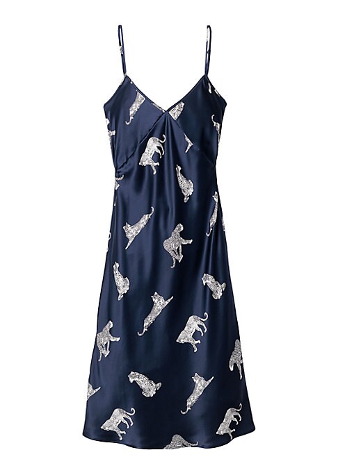 Luxe Cat Silk Nightdress