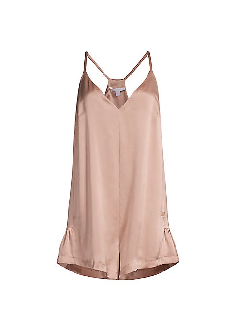 Silk Backless Relaxed Romper