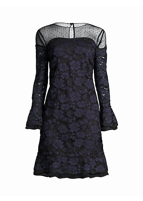 Floral Illusion Midi Dress