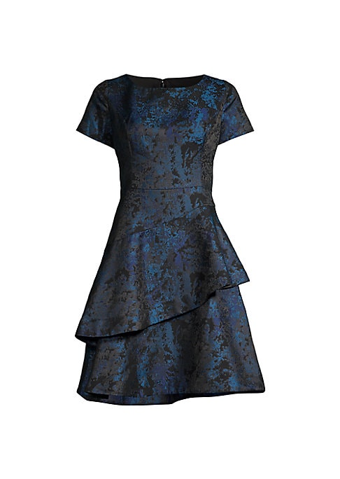 Abstract Tiered Dress