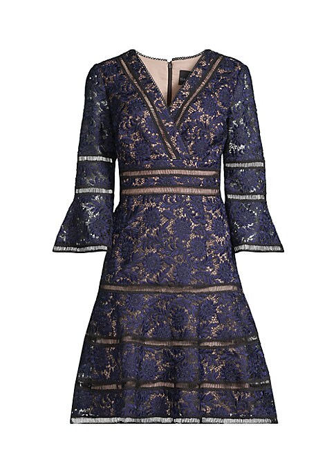 Lattice Bloom Midi Dress