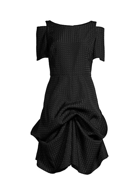 Textured Cut-Out Dress