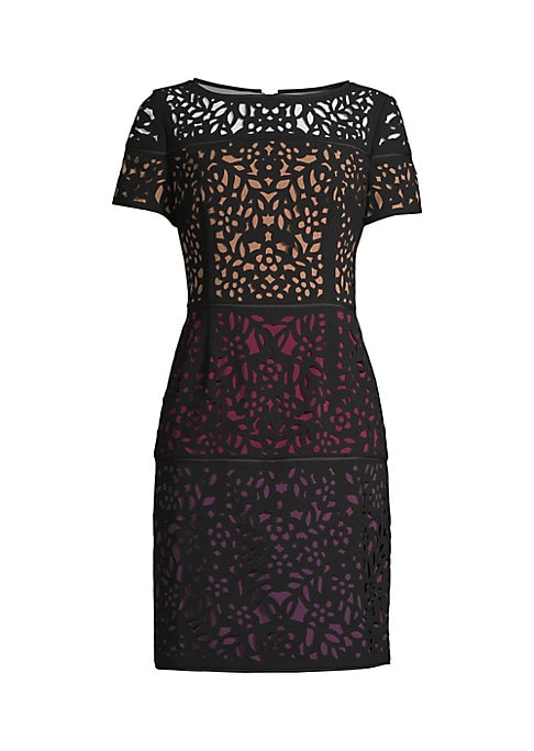 Geometric Lace Elegance Dress