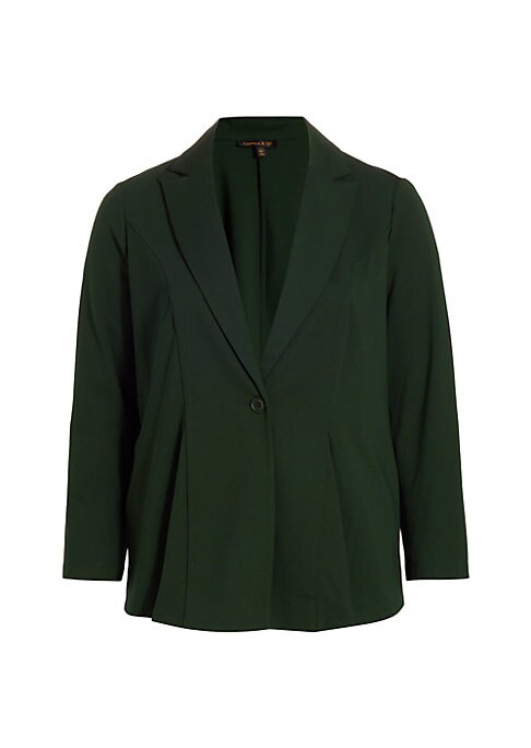 Chic Pleated Lapel Jacket