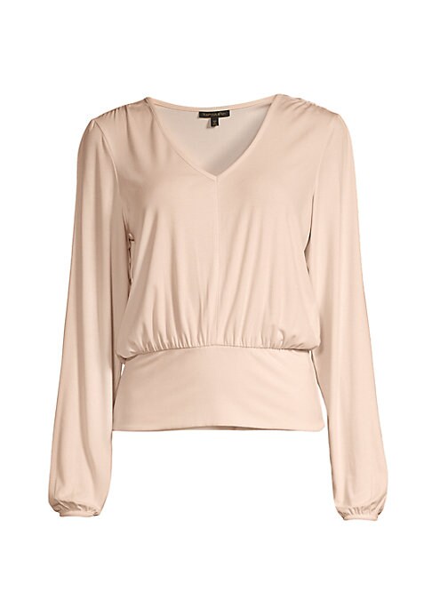 Stretchy V-Neck Long Top