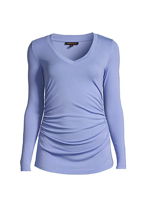 Vibrant V-Neck Blouse