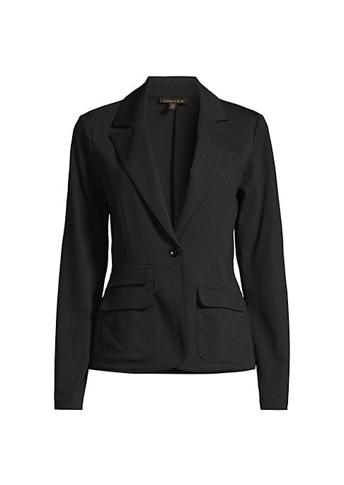 Sleek One-Button Blazer