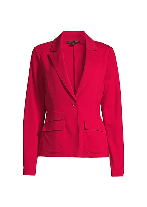 Elegant One-Button Blazer