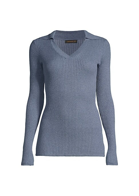 Cozy Ribbed V-Neck Sweater