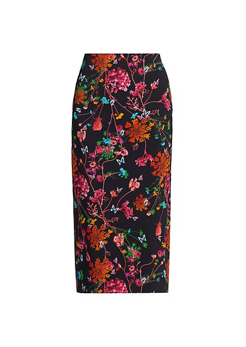 Chic Floral Midi Skirt
