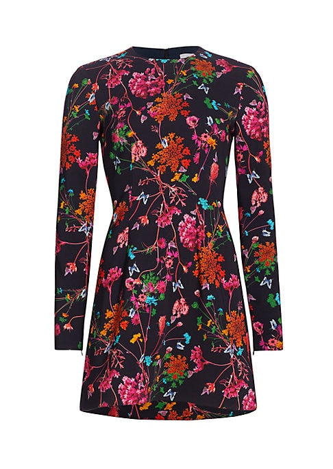 Floral Fitted Mini Dress