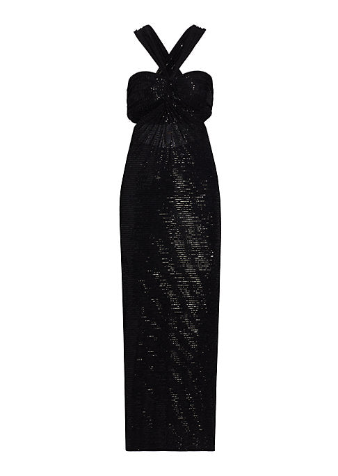 Sheen Cut-Out Midi Dress