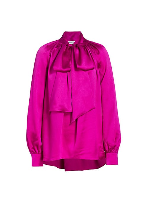 Lustrous Silk Poet Top