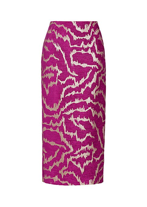 Metallic Midi Skirt