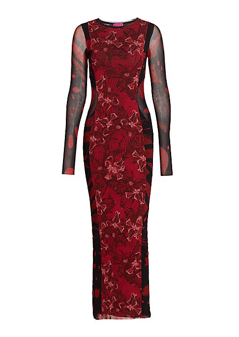 Abstract Elegance Midi Dress