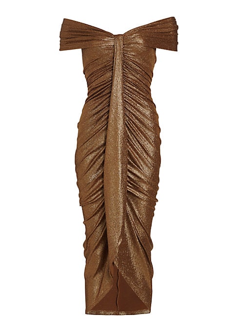 Shimmering Off-Shoulder Dress