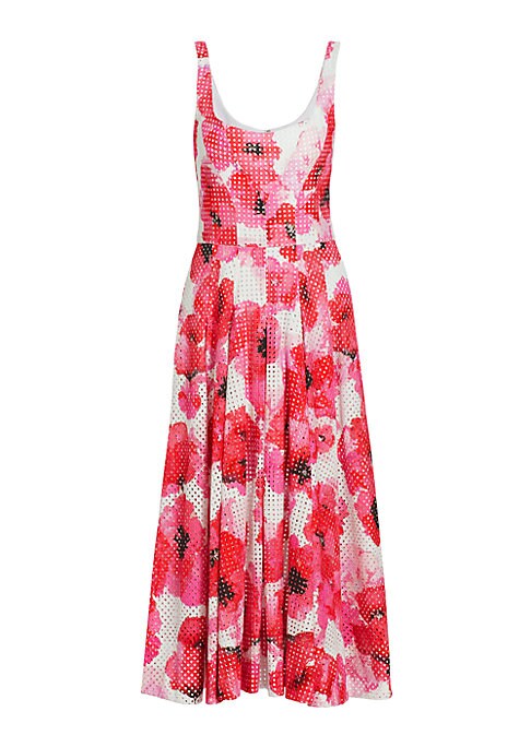 Floral Eyelet Summer Dress