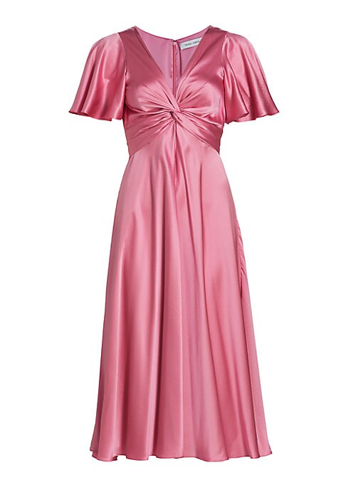Elegant Twist Midi Dress