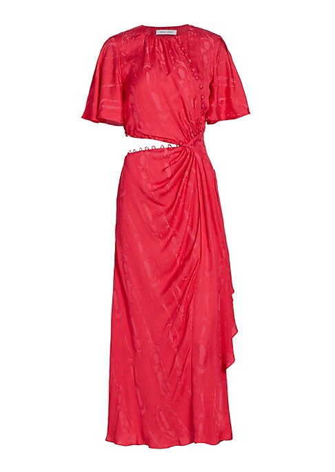 Flutter Cut-Out Midi Dress