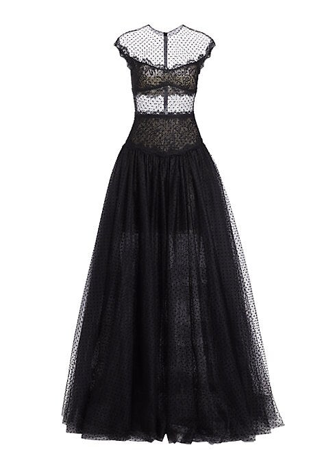 Polka-Dot Evening Elegance