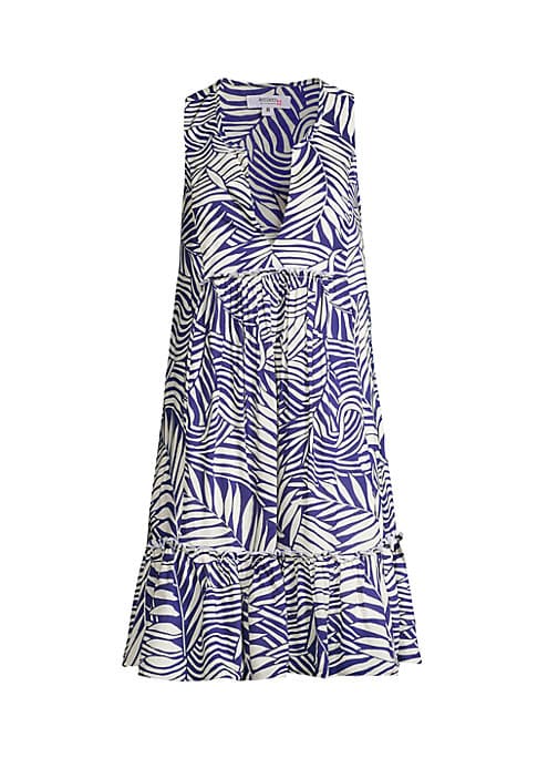 Leafy V-Neck Dress