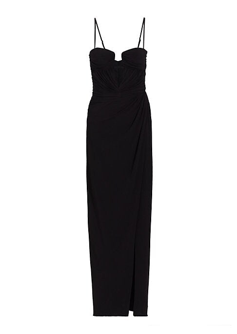 Dramatic Bow Wrap Gown