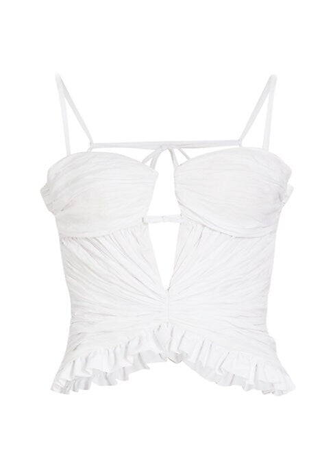 Bow Back Peplum Top